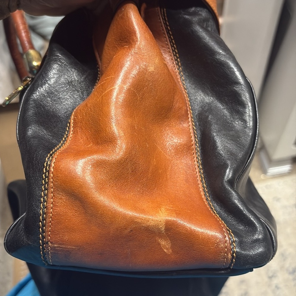 Marino Orlandi Black and Brown Shoulder Bag - Picture 8 of 8